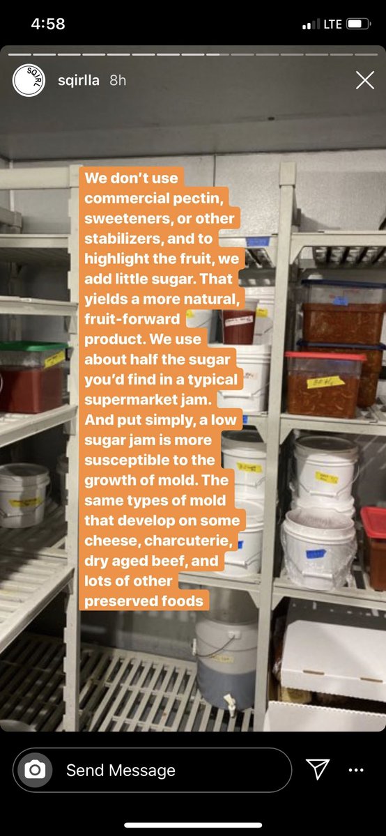 which is why this frame of their explanation annoys and disturbs me: the final line is simply not fundamentally true. the types of molds found on/in cheeses, meats, other preserved foods is fundamentally untrue. the different structural character of those products, the molds...