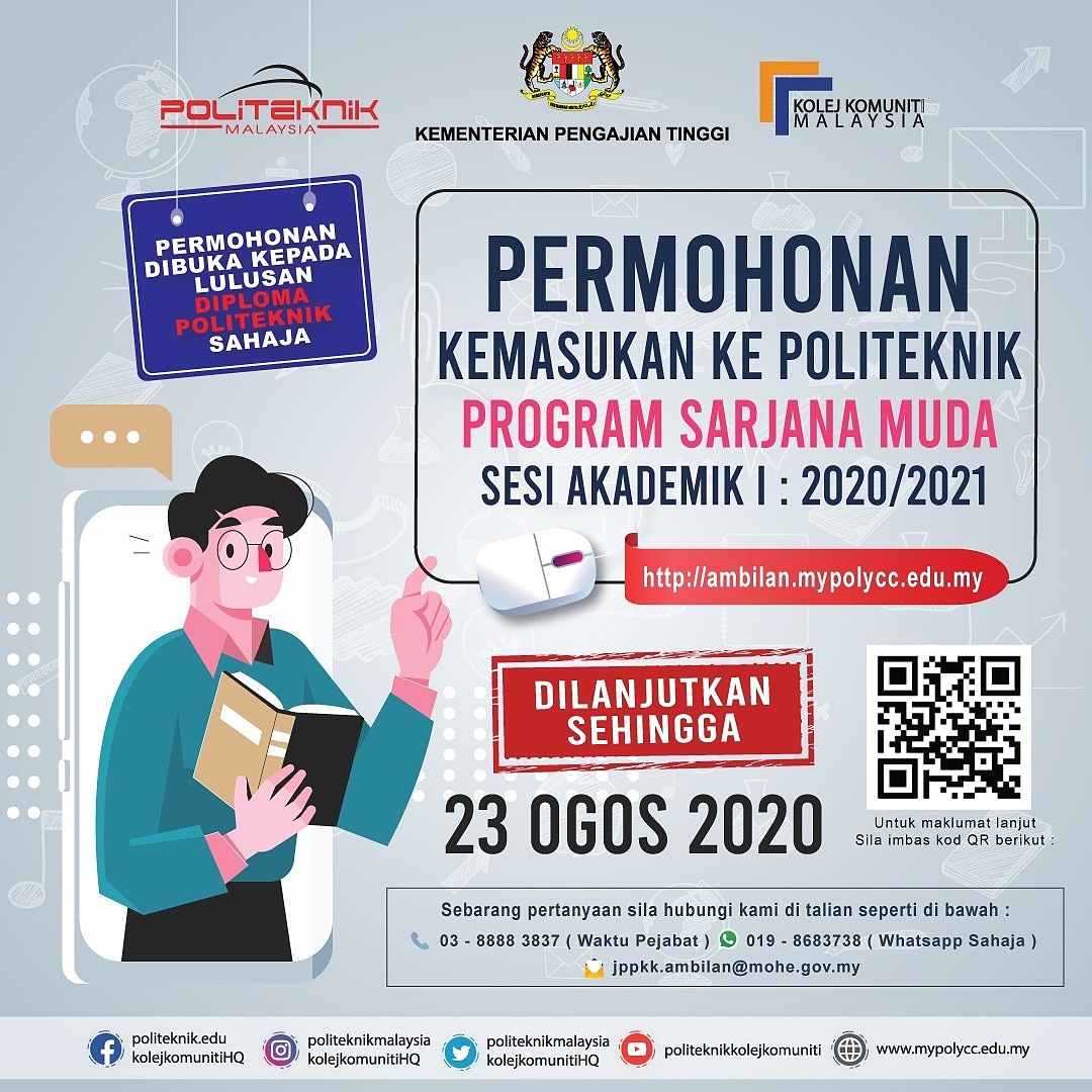 Permohonan Kemasukan Ke Program Sarjana Muda Politeknik Sesi Akademik 1 2020 2021