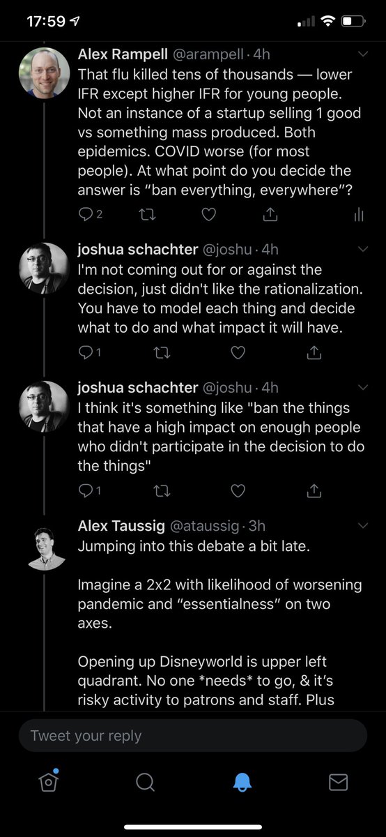 Alex Rampell Ah The Ad Hominems Start If You Read The Rest Of The Thread You Ll See There Is No Questioning Severity Of Covid V Flu Covid Objectively Much Worse