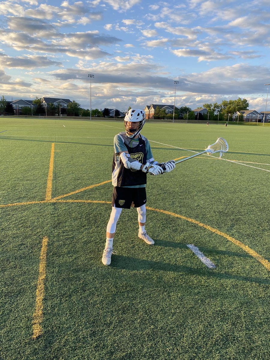 BEGINNING ANEW -Oakland University’s Ryan Savage, formally of Troy Athens, works on his shooting stance Sunday night the the Upper Fields. Oakland Men’s Lax is back on Sunday nights at 7 pm for anyone interested -7 pm.