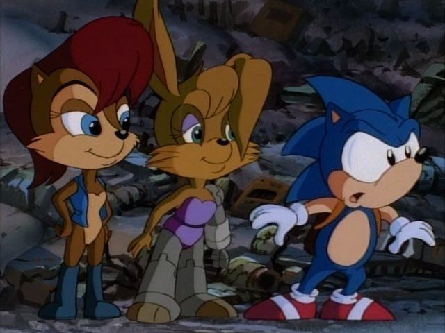 Kazyfoxy's tweet photo. "Sonic, stop being a stupid face! You're supposed to listen because I'm the leader!" 

-SATAM Exclusive Sally
-Same writer as @SalIyAcorn 
-Sonic RP, MVRP
-SFW
-The Princess! https://t.co/aQNWnCevw5