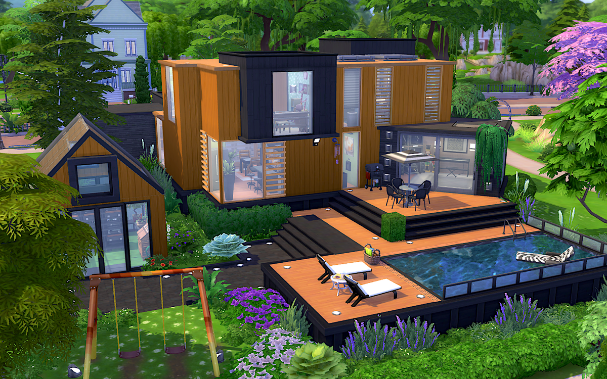 x4m1r4's tweet photo. Not So Eco House is a perfect house for your young family Sims, who just started to be self-sufficient in growing their own food. It may not be a zero-carbon house, but, it's a perfect house for your Sims! #GiuliasEcoShell #ShowUsYourBuilds #NoCC Please #MOO #EcoHouse 🌱 https://t.co/qFfuay9ctD