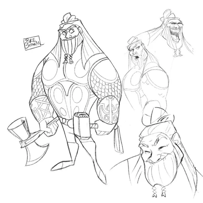 A few sketches of Thor ✨ 