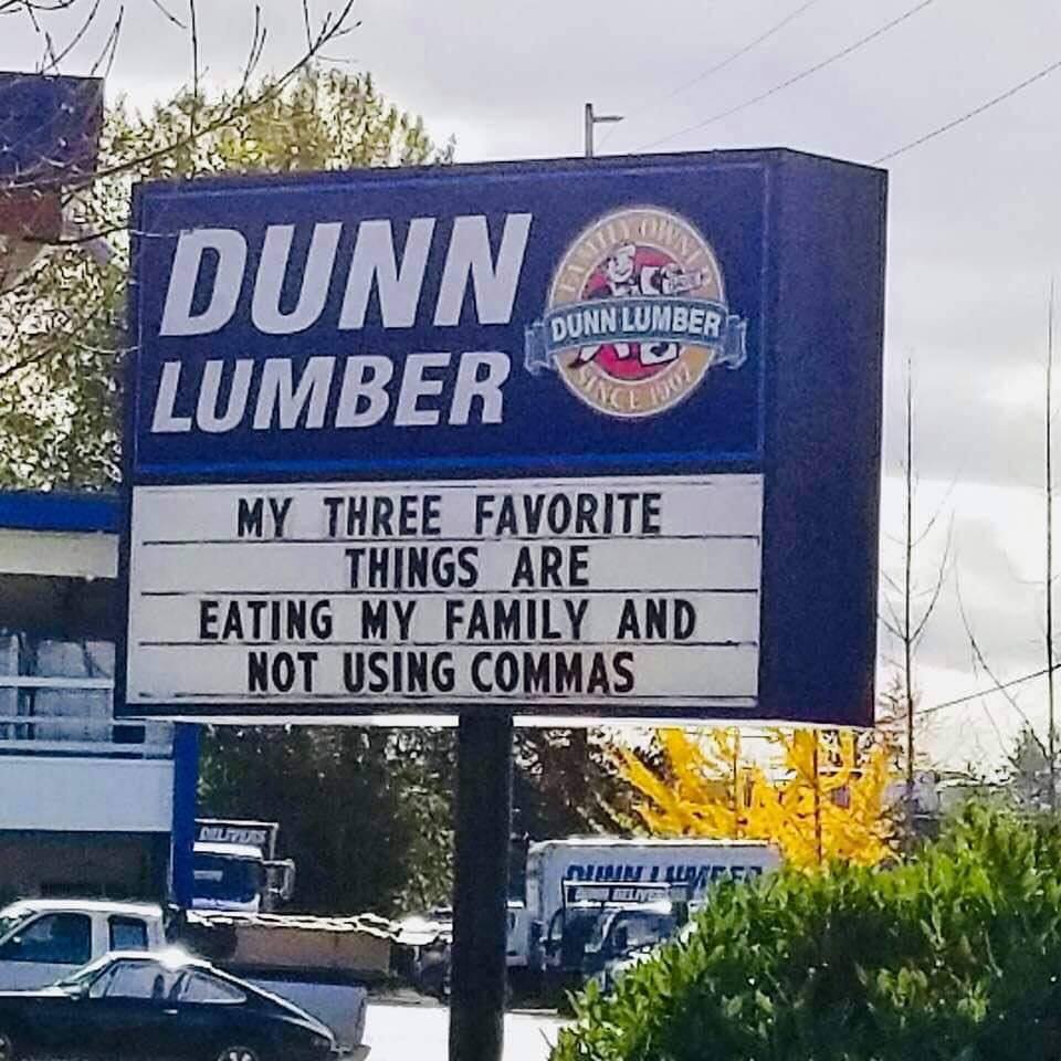 KileAuthor's tweet photo. Commas Save Lives 

#punctuationmatters #writers #writershumor #writerscafe #writerscommunity #funny #lol #dadjoke #author #wvauthor #wvwriter #romanceauthor #alleghenyfront #writerslife #write #funnysigns #funnystuff #lightheatedhumor https://t.co/Wk9Eo86cKM