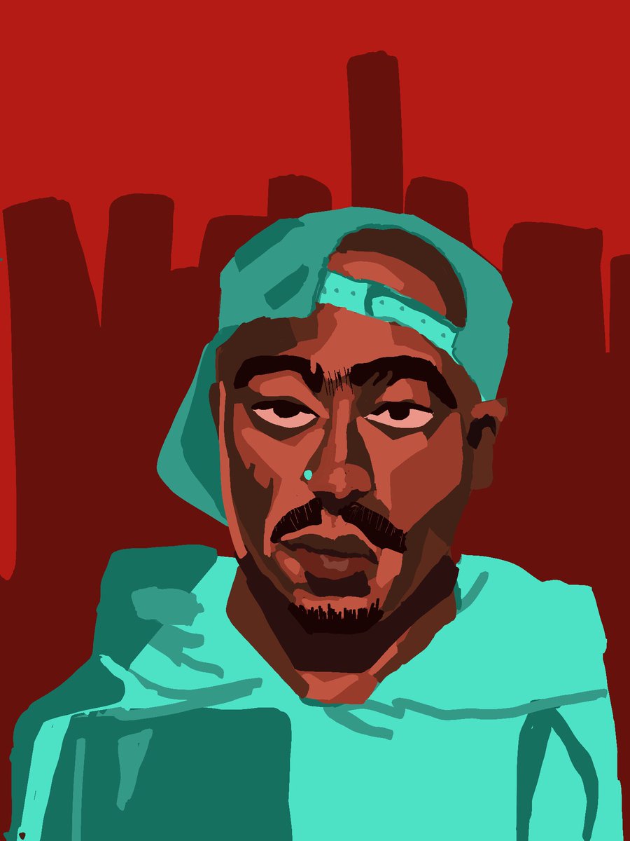 #2pac #thuglife #makaveli #digitalart #digitalartist #portrait #procrate #fanart #celebrityart #famousart