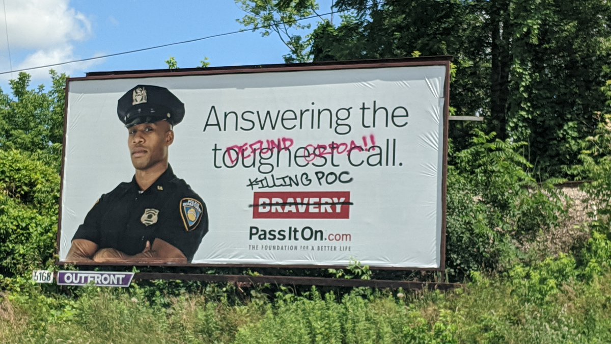 BenjaminJSoltis's tweet image. Police support billboard in GR vandalized this wkd &amp;amp; now deleted from their website? Does @passiton_values no longer support our US police officers? Last week: web.archive.org/web/2020070808… Now: passiton.com/inspirational-… @GrandRapidsPD @WOODTV @FOX17 @wzzm13 @GRPress #BackTheBlue