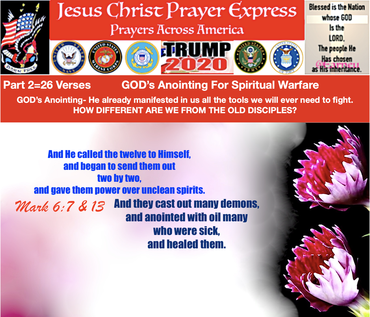 Jesus Christ Prayer Express  #JCPESPIRITUAL WARFARE EDITION @scouter12  @T67562897  @TheyCallMeDoc1  @JCPExpress @SteveDesi  @TheBagLaddie  @crgbradbury  @MansplainerC @poppy121613  @pjwilb  @TAlanHorne  @losalpp @LynnSwan64 @Nikita_KAG  @AlphaMorpheus1  @_ericroyer @Trump4Patriots