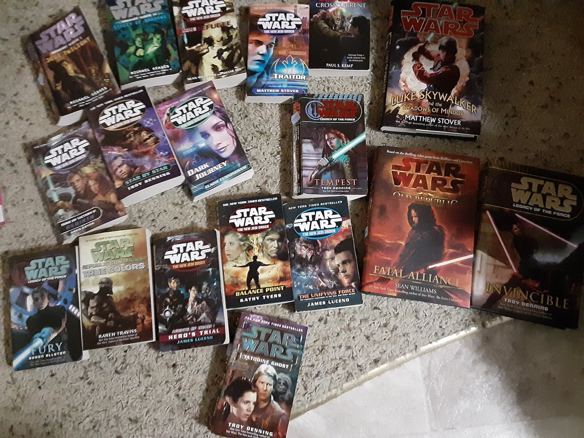 Just bought a whole bunch of Star Wars books from my local Goodwill today. 😁 #IChooseLegends