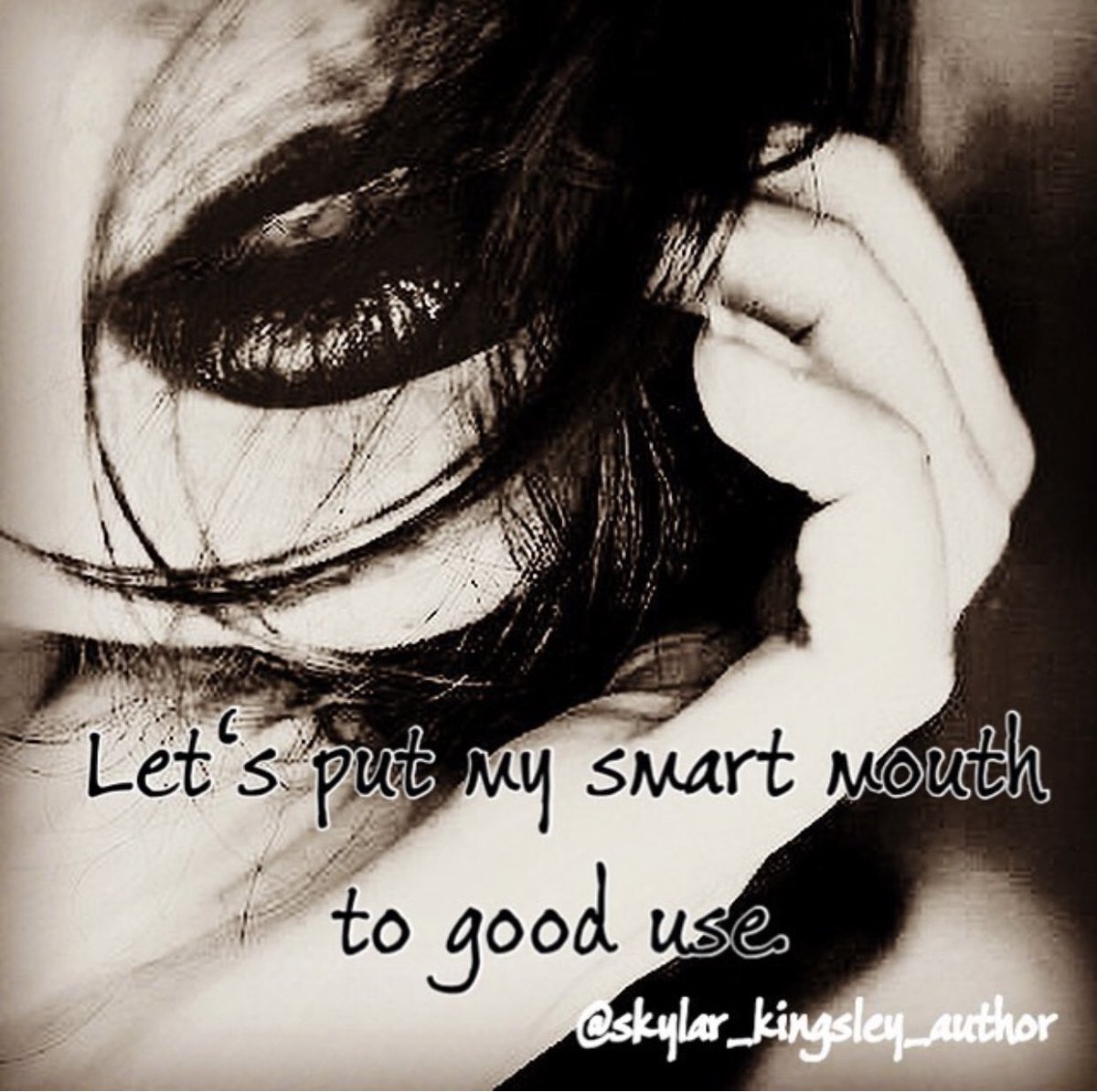 Let’s put my smart mouth to good use. Thank you to <a href="/enchantedreads_/">Enchanted Readers’ Society</a>  for the image. Amazing. #quoteoftheday #romance #quote #reader #readerscommunity #creative #amwriting