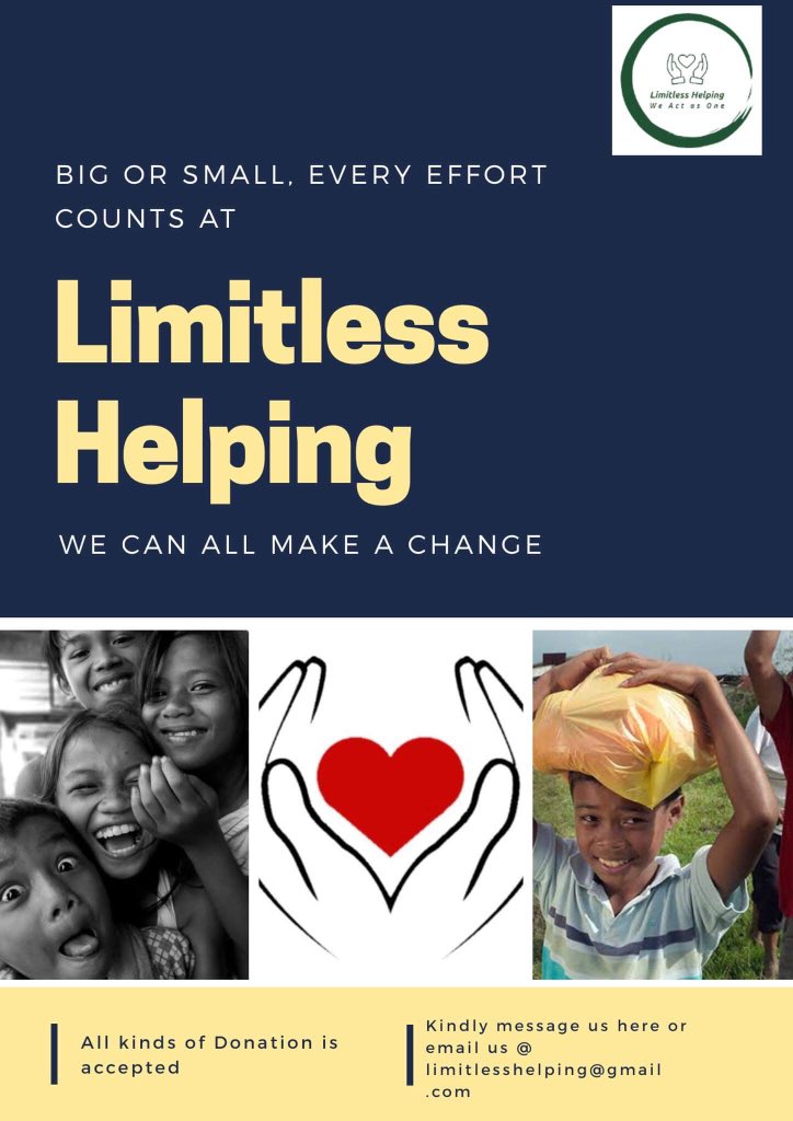 WeUniteAsOnee's tweet photo. Let us reach more hands by supporting each other. #LimitlessHelping #WeActAsOne https://t.co/C1X3CB2ppu