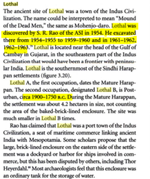  #Lothal was well planned dock (discovered in 1954) and one of the ancient sites of Harappan culture, It was well ahead of its time. It was a linking maritime commerce route to Mesopotamia around 2k-3kBC.  https://www.britannica.com/place/India/Harappa#ref485025 https://web.archive.org/web/20200624122417/https://whc.unesco.org/en/tentativelists/5918/ 5/n