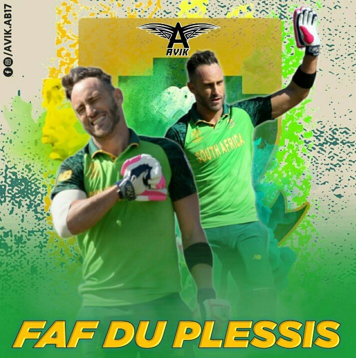 Happy Birthday Faf du Plessis. 
- One of the most promising batsman in cricket.   