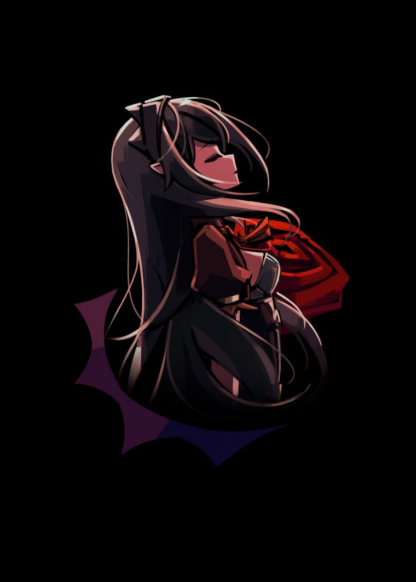 「But back then I was bad at drawing long 」|makarollのイラスト