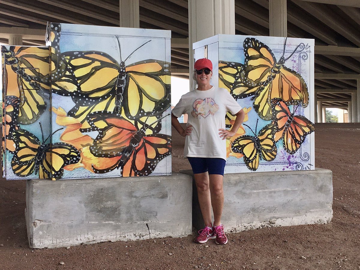 NjoyartJoy's tweet photo. Hey @DLE_Lions Pack the family in the car and go for an Art tour of the City of Sugar Land Traffic Boxes. You’ll find mine as well as other local artists artwork along Hwy 90 and along Hwy 59 under the overpass. @FBISDvisualart @SugarLandtxgov https://t.co/53D42E4DpP