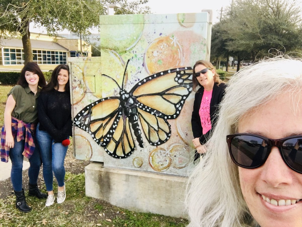 NjoyartJoy's tweet photo. Hey @DLE_Lions Pack the family in the car and go for an Art tour of the City of Sugar Land Traffic Boxes. You’ll find mine as well as other local artists artwork along Hwy 90 and along Hwy 59 under the overpass. @FBISDvisualart @SugarLandtxgov https://t.co/53D42E4DpP