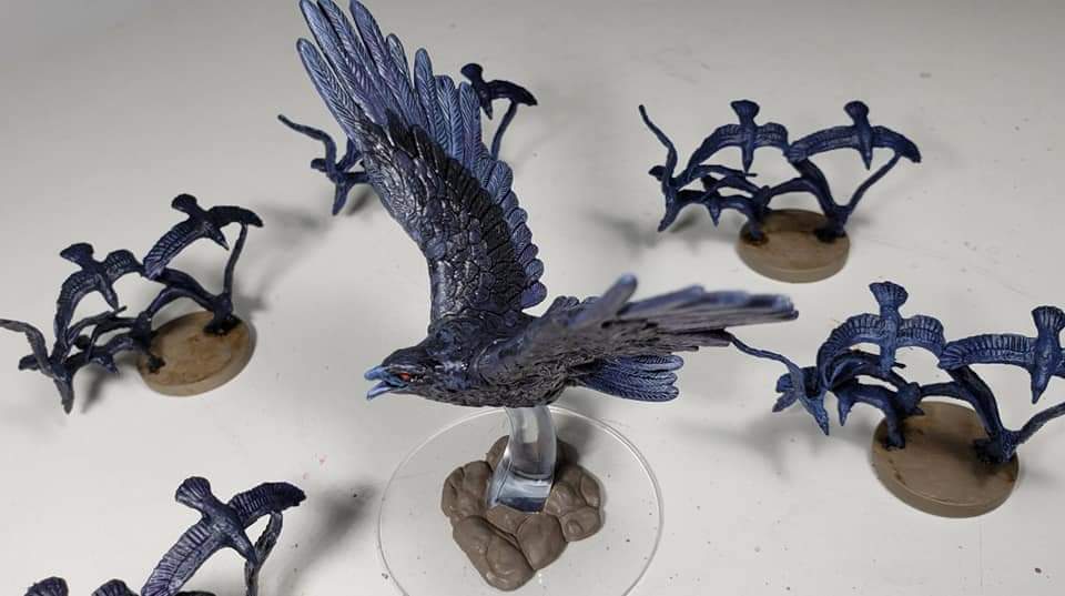 PodcastIndi's tweet image. Some of the work I've been doing the last few days on the big brother bird. Found a metallic color shift purple paint, I added, that doesn't show up well in last few pics. Was trying to get that shimmer crowd have. ~Eric🛸🎨