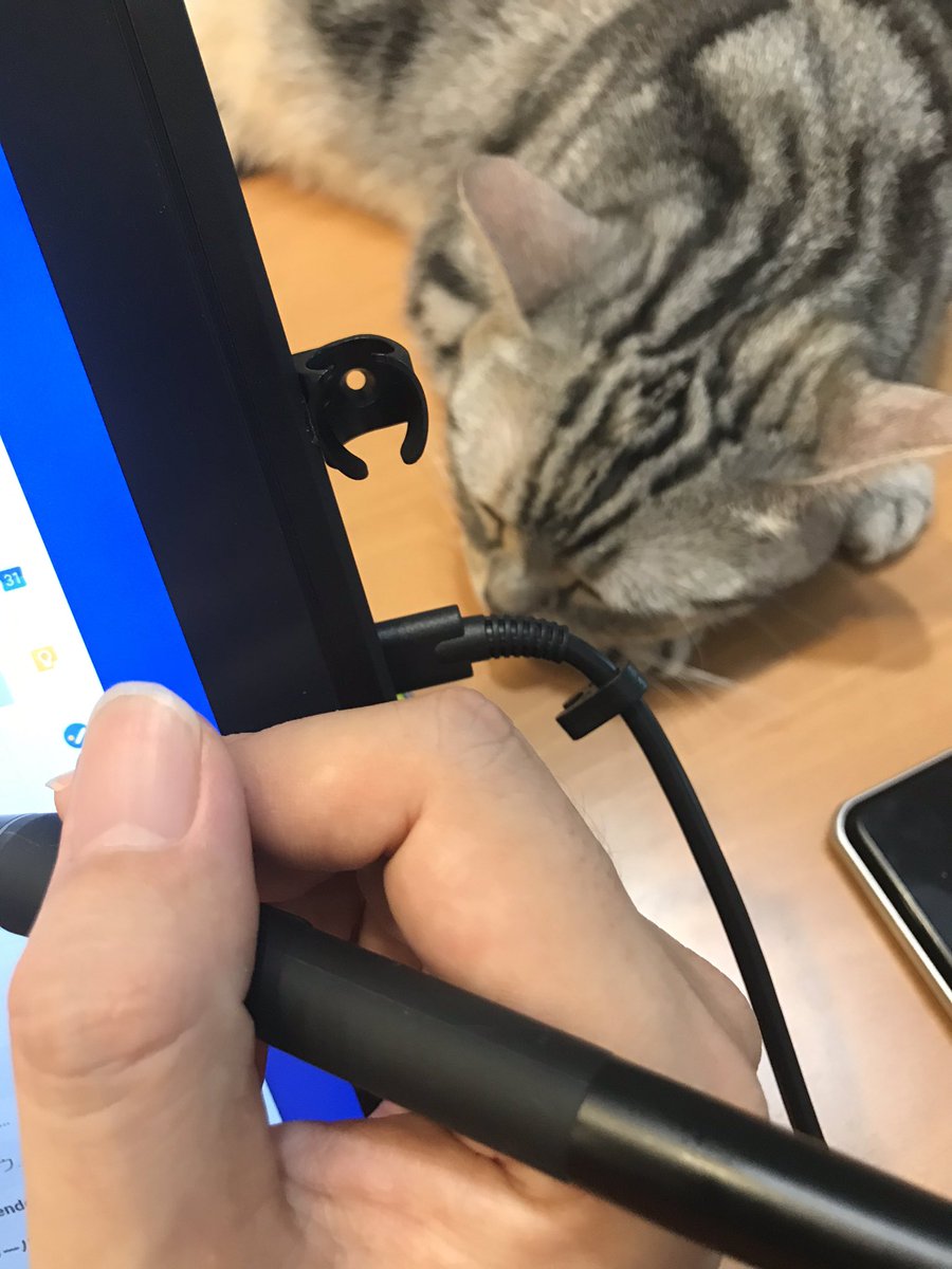 ありがひとし Arigahitoshi おとうちゃんが自宅で仕事してるとその近くに来て寝る猫氏 机の上で寝るのは お行儀が悪いと思うけど ういやつ