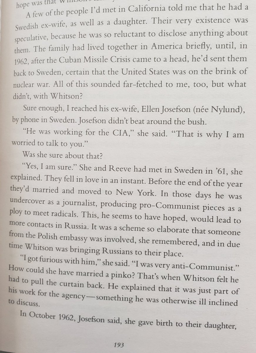O'Neill tracked down his ex-wife and his daughter. Both confirmed his CIA ties: