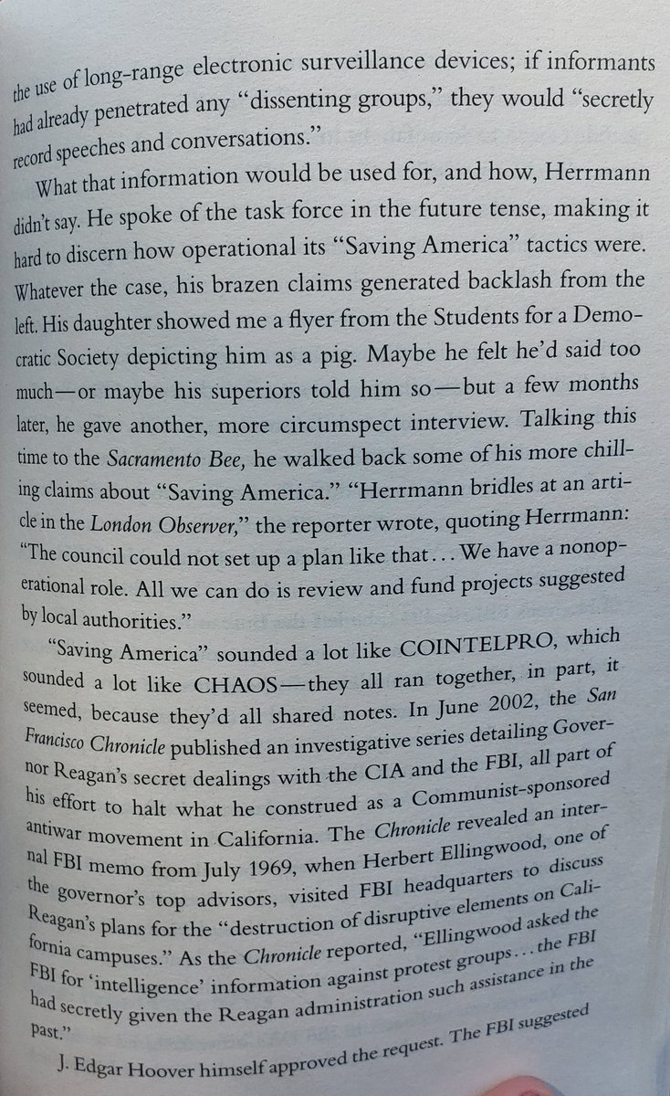 Herrmann was enlisted by then-Governor Reagan himself to implement the anti-left/counterinsurgency tactics in California, beginning in 1968 with the "Riots and Disorder" task force. This was happening throughout the Family's LA relocation and the murders.