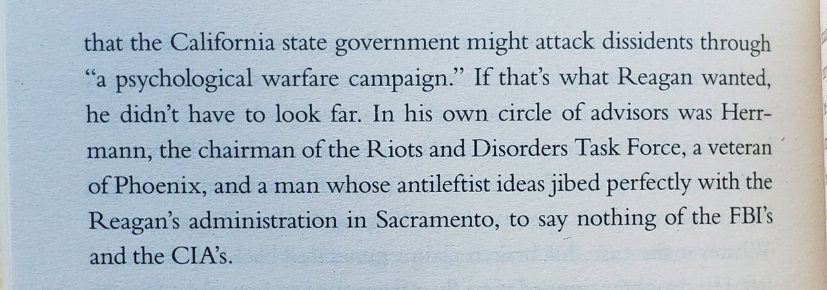 Herrmann was enlisted by then-Governor Reagan himself to implement the anti-left/counterinsurgency tactics in California, beginning in 1968 with the "Riots and Disorder" task force. This was happening throughout the Family's LA relocation and the murders.