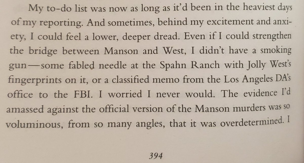 This is a great summary of the book, really, and is the final excerpt I'll share: "I could poke a thousand holes in the (official) story, but I couldn't say what really happened."