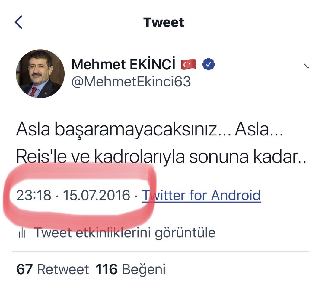 Mehmet EKİNCİ 🇹🇷 tweet media