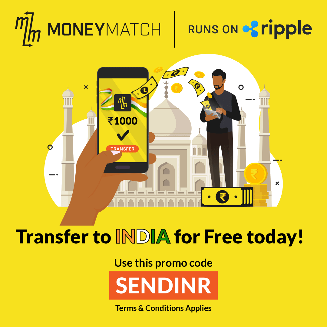 moneymatchapp's tweet photo. It’s heartbreaking to see families and friends suffer during this uncertain time. To help ease the friction of global payments, we are partnering with @Ripple to reduce fees for international payments. #InThisTogether 

Send money to your loved ones in India today! https://t.co/s9AzGgjLb3