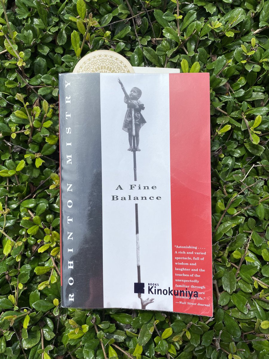McKeeMaggieM's tweet photo. I'm half-way through this beautiful exploration of humanity. This book will exist as one of my favorites of all time. #AFineBalance by #RohintonMistry https://t.co/l2w38sSPOd