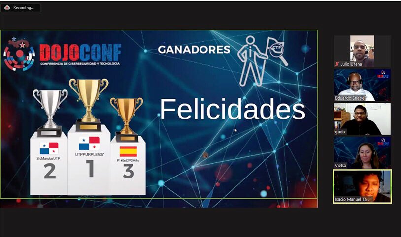 utppanama's tweet photo. Estudiantes de la UTP gana Primer y Segundo Lugar en Competencia Mundial de Seguridad Informática
https://t.co/Gmq4VK7cTJ https://t.co/9pHIXH7FX8