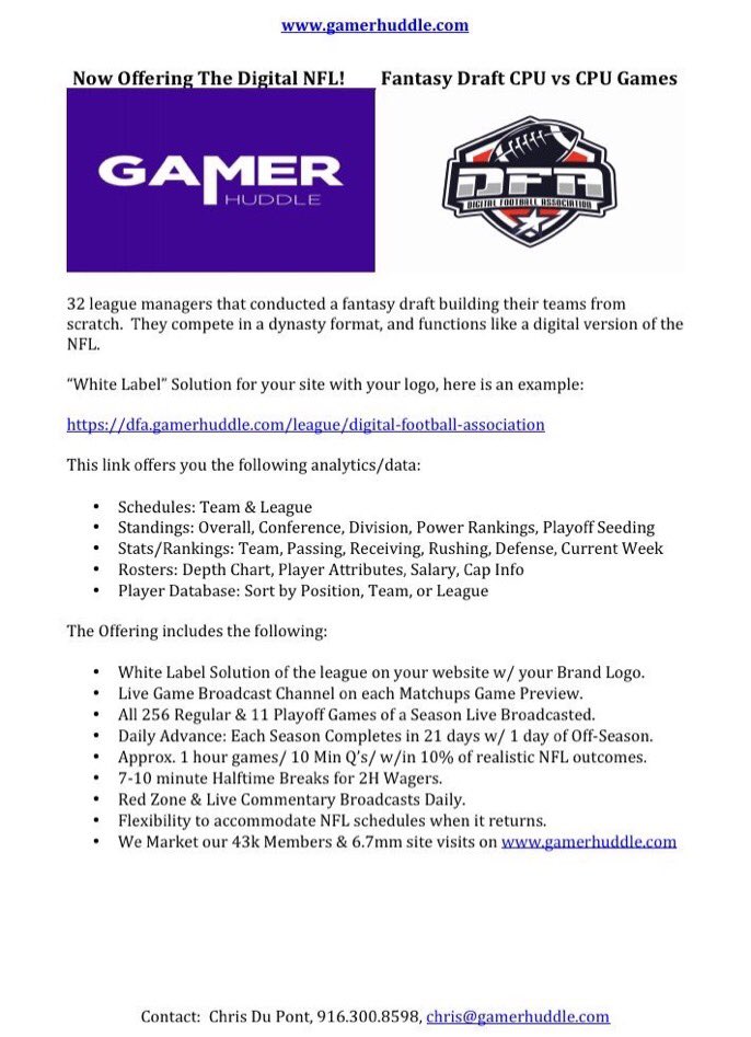 BengalsGM_GH's tweet photo. Wanna learn more about what @gamerhuddle and the #DigitalFootballAssociation have to offer? Peep this flyer below. #Madden #MaddenSims https://t.co/fVWpaAzjhZ