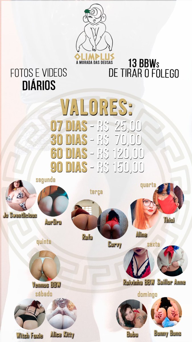 Olimplusdeusas's tweet photo. sábado é só o começo do final de semana no OlimPLUS, com as nossas musas @_Alice__Kitty_ e @WitchFoxie! essas princesas estão te esperando bem safadinhas no nosso sábado no grupo das GG mais deliciosas do whatsapp! escolhe sua anfitriã e vem com a gente! https://t.co/MVdDK6nI6x
