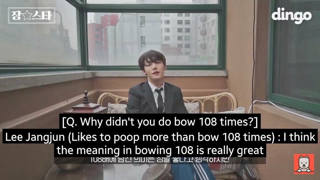 when dingo told him to bow 108 times and he said this