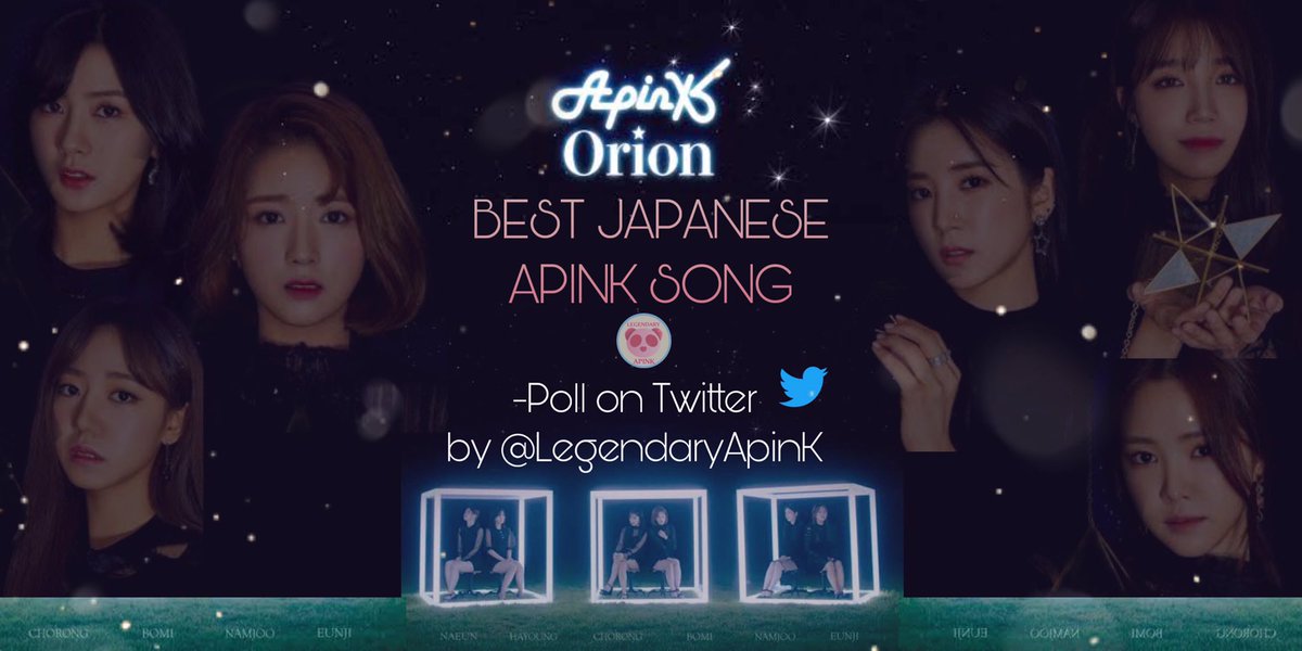 LegendaryApink's tweet photo. 🌠 Orion 🌌 #에이핑크 🇯🇵
It was the most voted in the poll for the ‘Best Japanese Apink Song’ published by Apink being preferred by pandas. Thanks for participating 🐼 #TeamApink #LegendaryApink #JPOP https://t.co/AkZzyjenqD