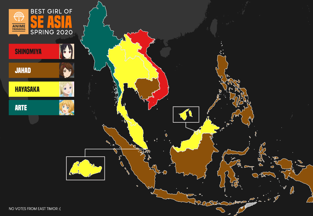 Here are the Waifus of Southeast Asia for Spring 2020! 🔥 Summer 2020 Polls Now Open: atani.me/vote