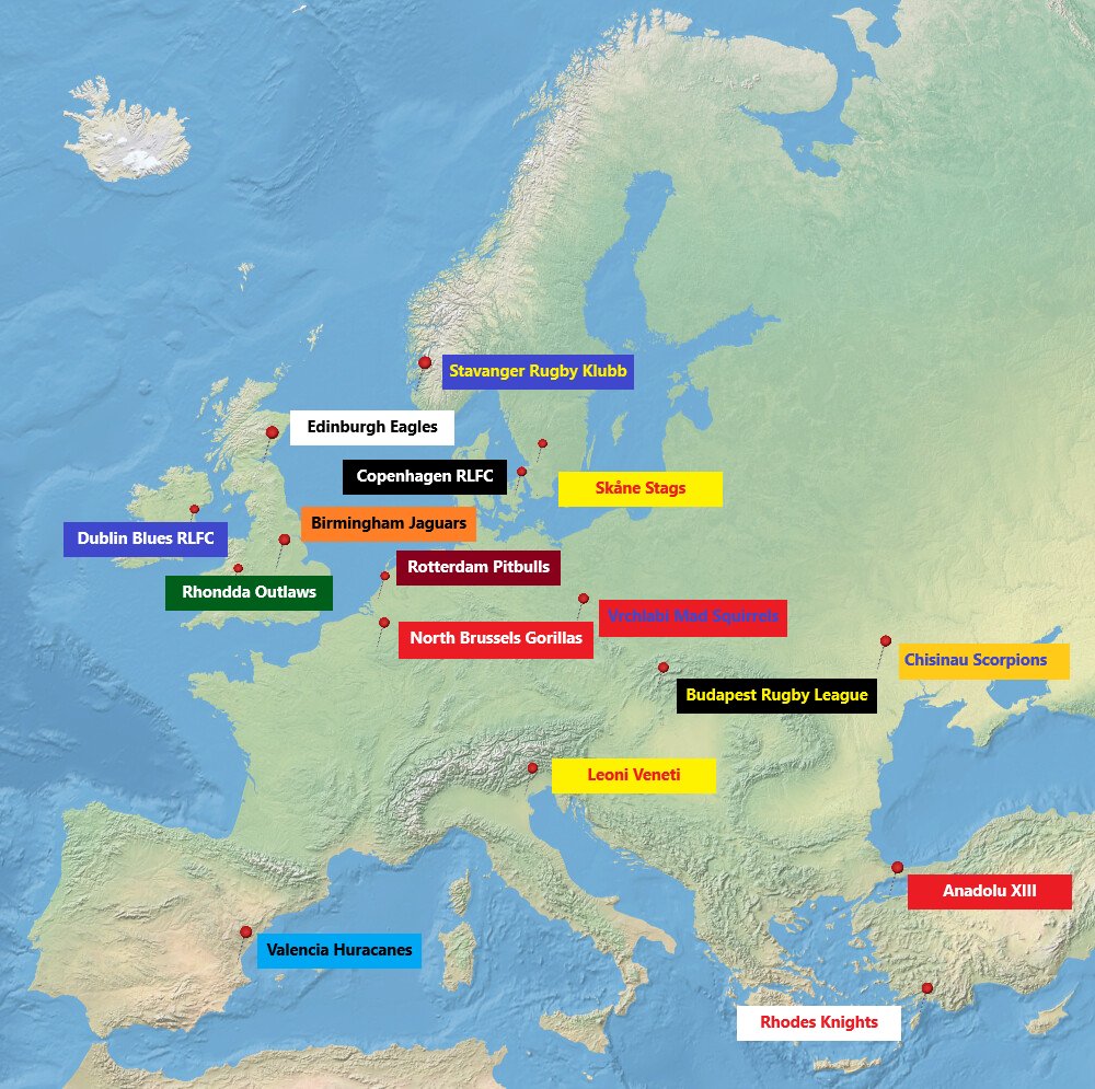1 competition - 16 clubs from 16 countries - ONE MISSION!
Who will you support in the first-ever edition of <a href="/EuroXIIIs/">Euro XIIIs</a>?

#rugbyleague #sports #mission