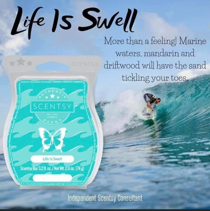 ZPScentDelights's tweet photo. If you like By the sea 🌊 you will be sure to like....Life Is Swell!

https://t.co/3Pkm0xBLo7

#Scentsy #retailtherapy #LoveMonday #marinewaters #manderine #driftwood #sand #LifeIsSwell https://t.co/P5yq1Vyd1V