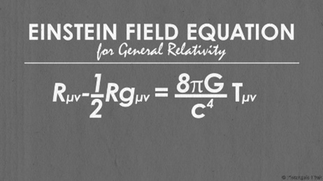  #cosmology_140 The GRT tells us that gravity is caused by the energy-moment tensor that is related to the curvature tensor by this equation:
