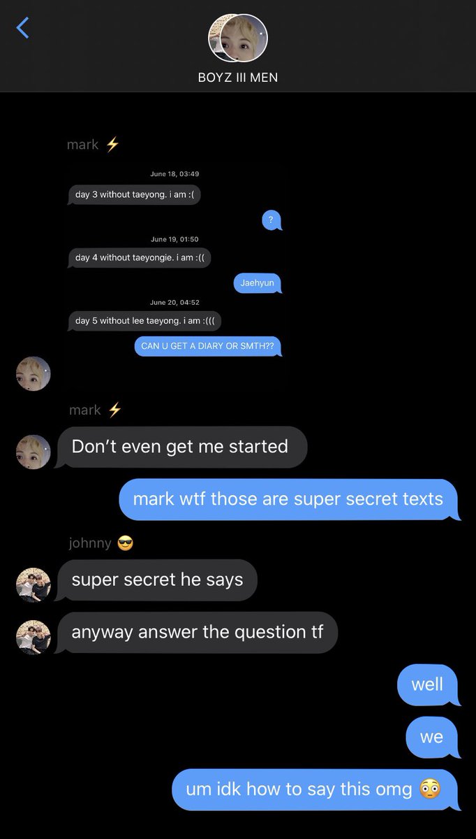 “do you like me?”jaehyun laughs.“i think i love you, to be honest.”“well, what are you waiting for dumbass, say it to my face.”