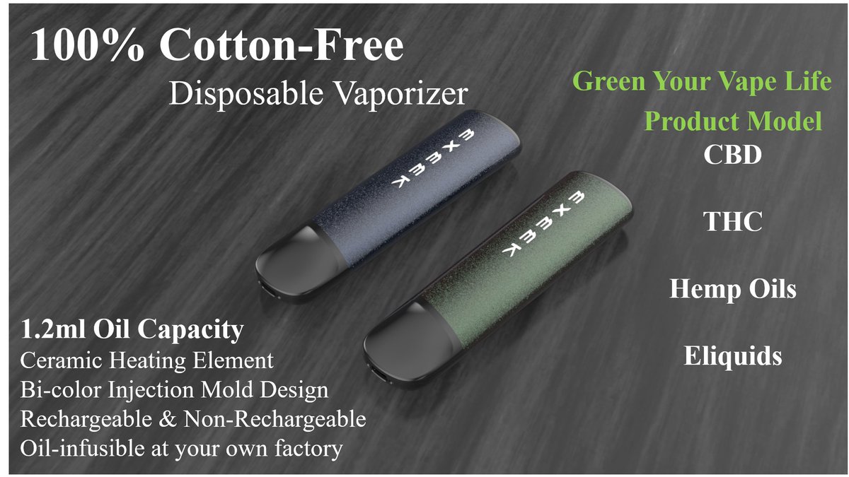 EcapTechnology's tweet image. 100% Cotton-Free Disposable Vaporizer
#cbdhealth #hempoil #cartridge #cannabisindustry #Hemp #cannabis #CannabisNews #vaporwave #Vaporeon #cbd #cbdlife #cbdoil #cbdproducts #THC