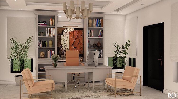 What an ideal home office should look like, warm, stylish and privy.

#stayhome #selfisolate #moderncalssic #interiordesign #interiorinspo #interior123 #interiorstyle #LMDLifestyle #LMD
________________________________________

lmd.com.ng