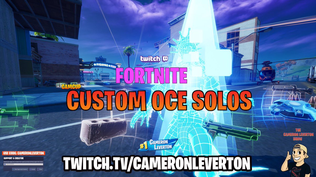 LevertonCameron's tweet photo. BOTS VS SWEATS !!!!

Hosting custom OCE #Fortnite solos on #Twitch 🚎🪂⛏

PRIZE: $10 PayPal to the player with the most wins (6 Games)

LIVE NOW: https://t.co/x89L4ldpqb 

#lfsanzfn
#FortniteOCE https://t.co/aSBLDAKt6k