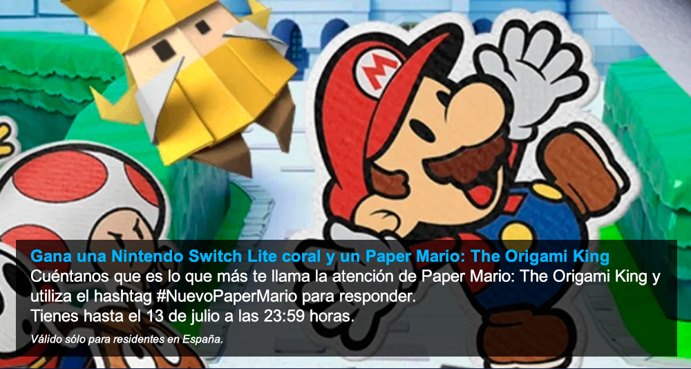 VandalOnline's tweet photo. ¡CONCURSO! Síguenos + RT y comenta con el hashtag #NuevoPaperMario qué es lo que más te llama la atención de Paper Mario: The Origami King para ganar una Nintendo Switch Lite coral  y una copia del juego! ¡Tienes hasta las 23:59! https://t.co/ZlaYJAYysW