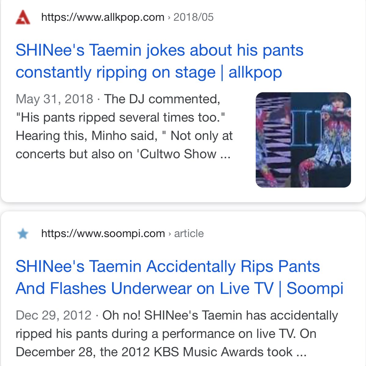 when he actually made the news for ripping his pants onstage during broadcast and it became a hot topic