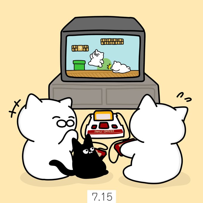 「猫 ゲーム機」のTwitter画像/イラスト(新着)