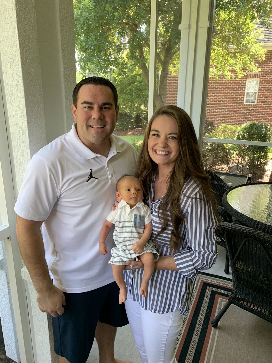 CoachBPThompson's tweet photo. Little man just turned a month old a few hours ago, and yet, I can’t remember what we did before him. His little expressions, brows, smiles, sounds, and how he stares into my eyes when I hold him, have completely melted my ❤️. I love you my little man! #DaddysBoy #JoshuaPatrick https://t.co/AwrJ1A6nxS