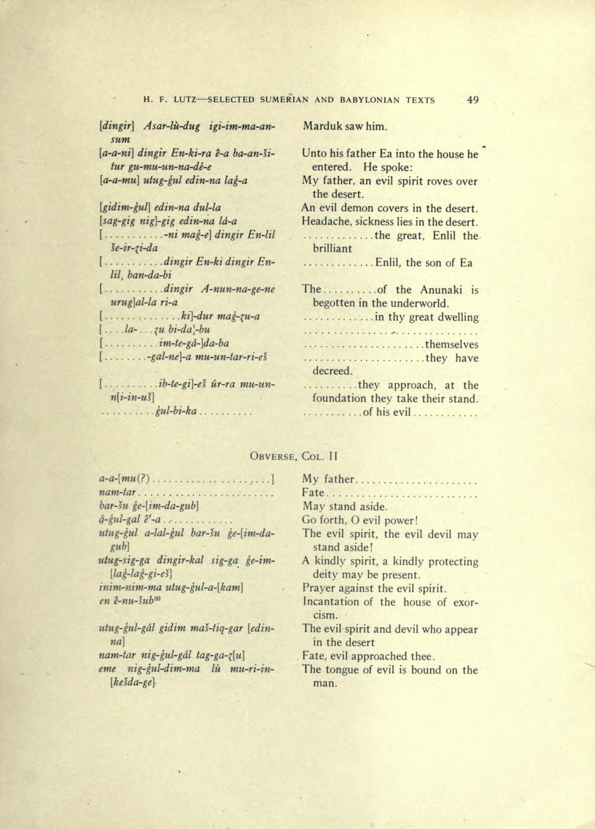 Sumerian And Hittite Language Hasan Turk Selected Sumerian And Babylonian Texts An E Nu Sub Text Incantation Of The House Of Exorcism Cbs Pbs 01 2 128 T Co Qlqd3syiq2 T Co Rrnmmbimpp