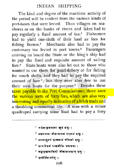 321-297 BC, Chandragupt Maurya created NAVAL Department and defined duty structure for import and exports.17/n