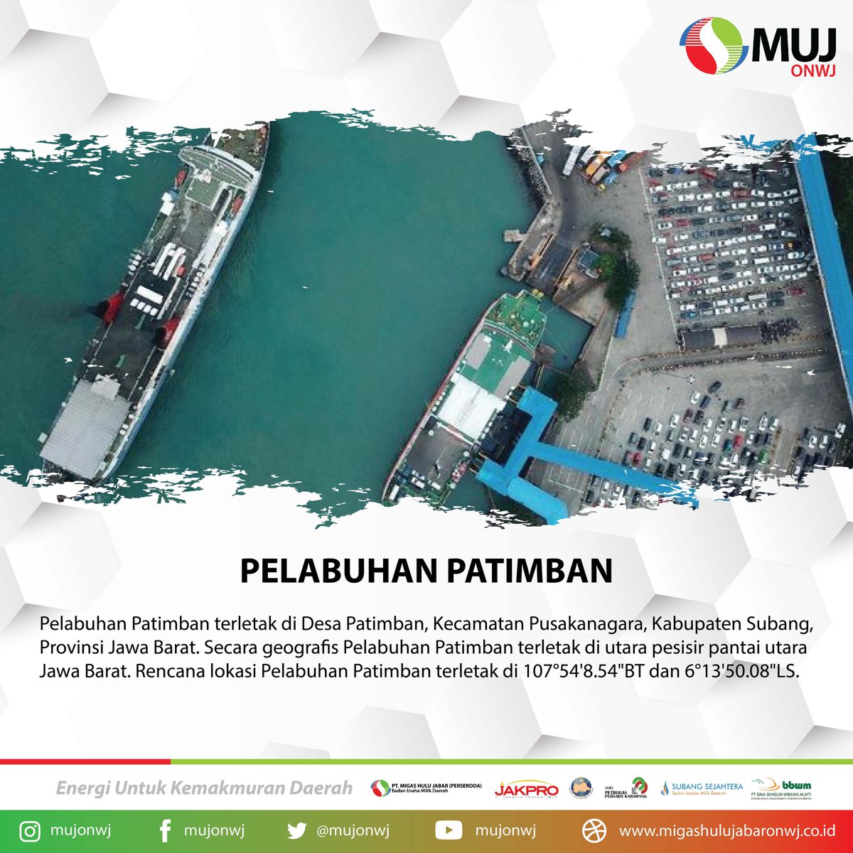 MujOnwj's tweet photo. Kepoin yuk Sejarah Pelabuhan Patimban Subang, Jawa Barat
more : https://t.co/Nw7PYeJpnz

#migashulujabar
#jakpro
#petrogaskarawang
#bumiwiralodraindramayu
#subangsejahtera
#binabangunwibawamukti
#jabarjuara https://t.co/5nneAej5g0