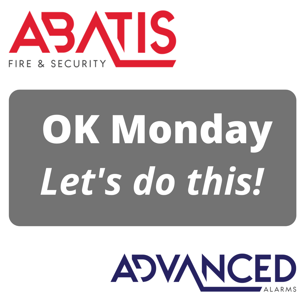 AdvancedAlarmUK's tweet photo. We are up and at it!
Routine servicing has recommenced this week and we are ready and equipped with safety procedures in place and timescales to make you feel comfortable 😀 
#MondayMotivation #Grimsby #Cleethorpes #Immingham #NELincs #LincsConnect #WeProtect https://t.co/lybNylZpvz