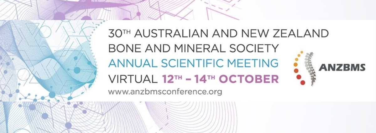 The 30th ANZBMS Annual Scientific Meeting (12-14 Oct) will be a virtual event with interactive presentations, plenary and award sessions, and networking!

Early Bird Registration (before 11 Sep): anzbmsconference.org/registration

Submit abstracts (before 14 Aug): anzbmsconference.org/abstracts